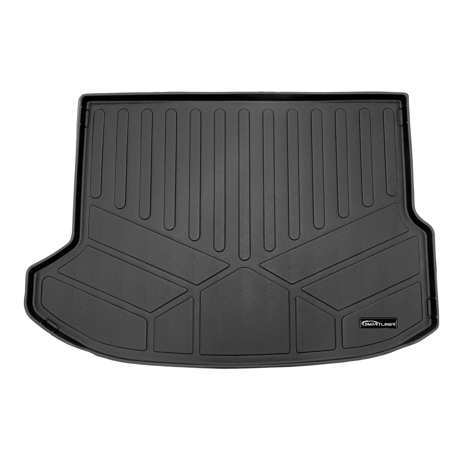 SMARTLINER All Weather Protection Custom Fit Black Cargo Liner Compatible With 2024 Kia Seltos with Cargo Area in Upper Position with Subwoofer