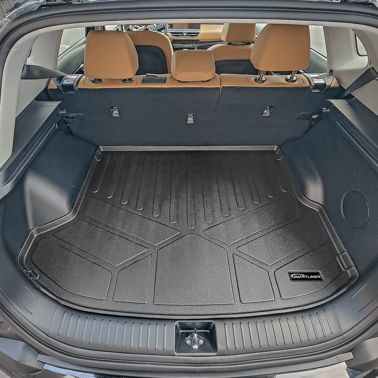 SMARTLINER Custom Fit Floor Liners For 2024 Kia Seltos with Cargo Area in Upper Position