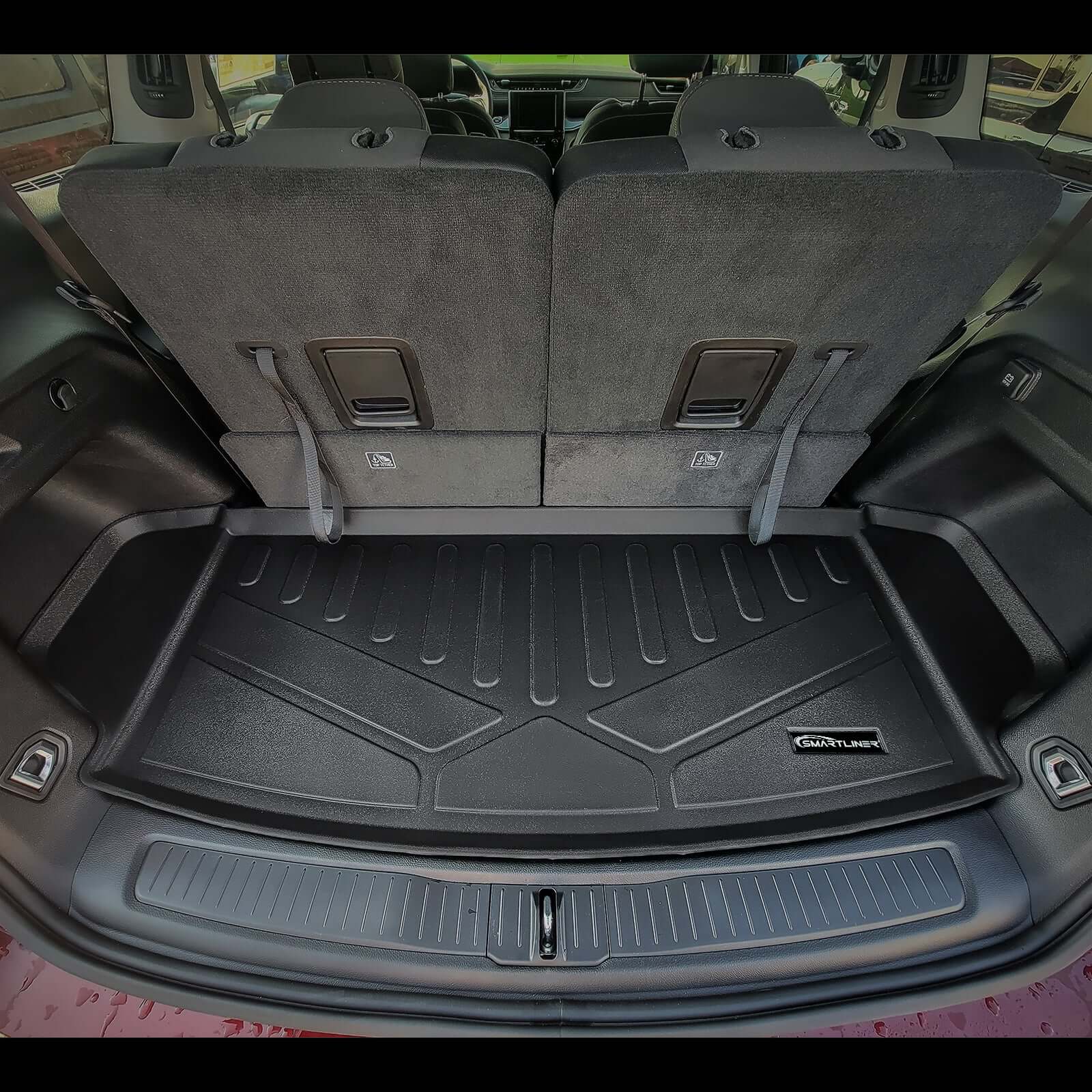 SMARTLINER Custom Fit Floor Liners For 2021-2025 Jeep Grand Cherokee L w/ 2nd Row Bench Seat (No subwoofer)