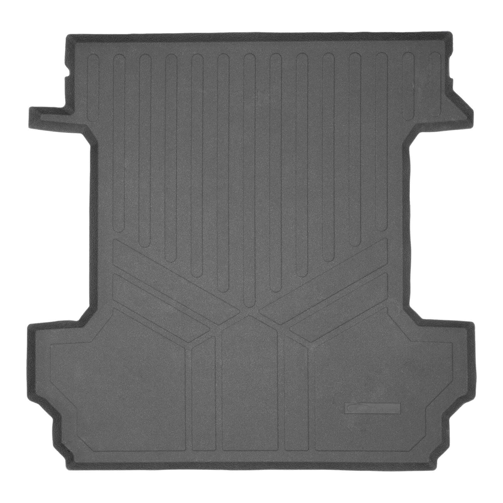 SMARTLINER Smart Coverage™ Custom Fit Floor Liners For 2019-2024 Chevrolet Silverado 1500 Crew Cab With 1st Row Bench Seat (No OTH Coverage) and Vinyl Flooring without the 2nd Row Underseat Storage