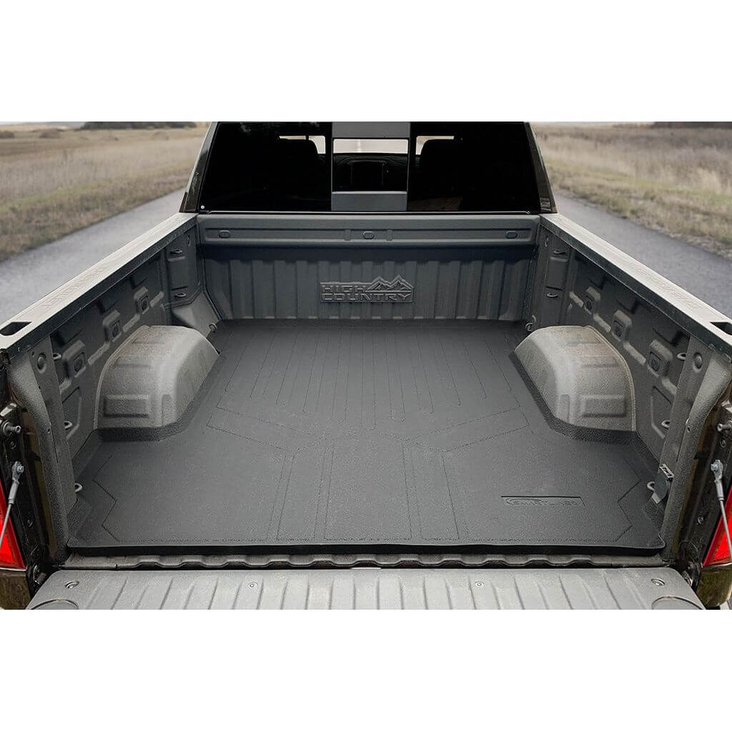 SMARTLINER Smart Coverage™ Custom Fit Floor Liners For 2019-2024 Chevrolet Silverado 1500 Crew Cab With 1st Row Bench Seat (with OTH Coverage) and Vinyl Flooring without the 2nd Row Underseat Storage