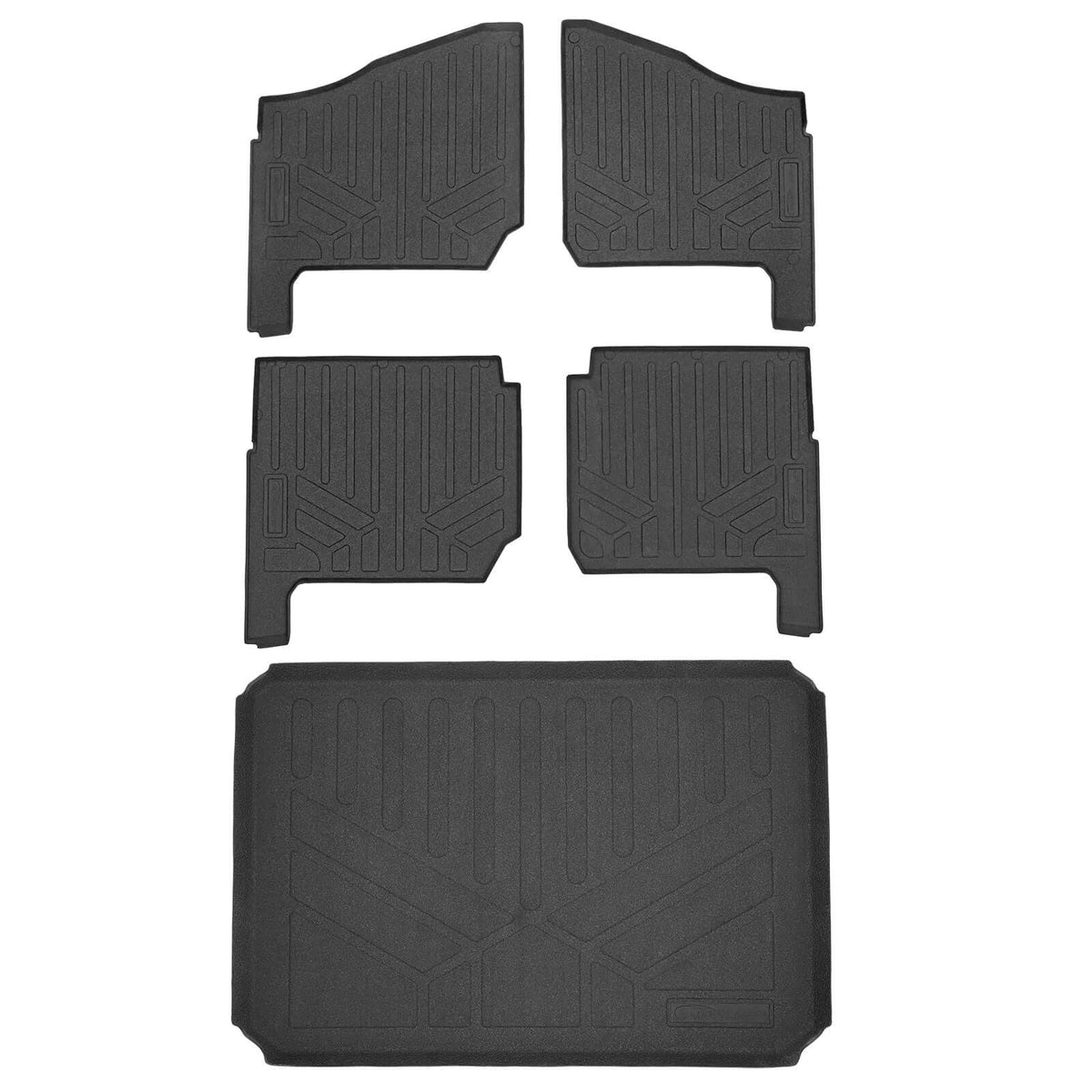 2 Row Rugged Rubber Mat Set And Truck Bed Mat Liner