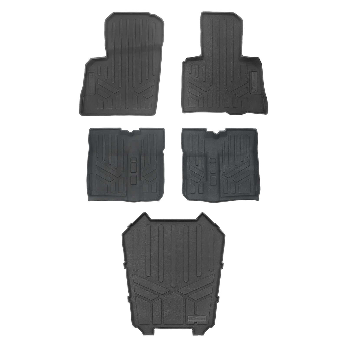 2 Row Rugged Rubber Mat Set And Truck Bed Mat Liner