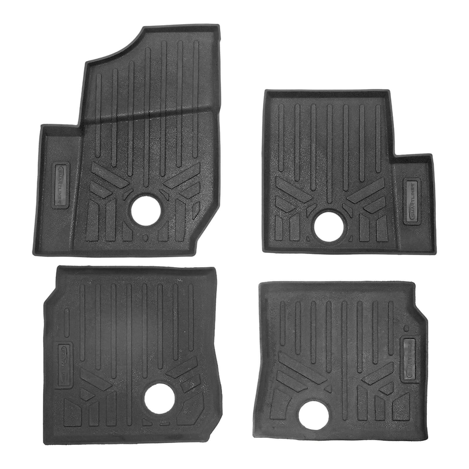 SMARTLINER Custom Fit Rugged Rubber Floor Liners For 2019-2024 Polaris General XP 4 1000