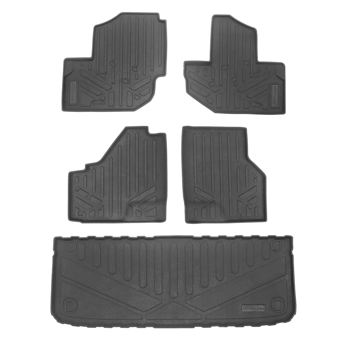 2 Row Rugged Rubber Mat Set And Truck Bed Mat Liner