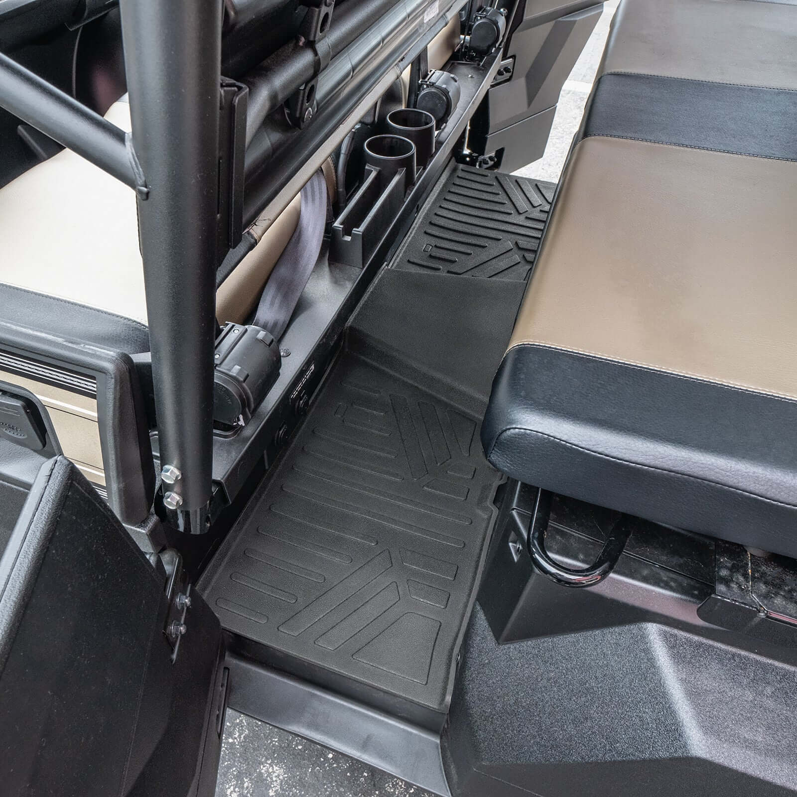 SMARTLINER Custom Fit Rugged Rubber Floor Liners For 2017-2025 Kawasaki Mule (6-Seater Models)