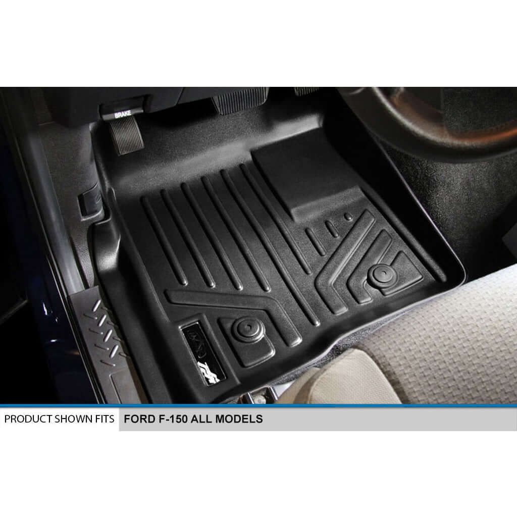 SMARTLINER Custom Fit for 2009-2010 Ford F-150 SuperCab with Flow-Through Center Console - Smartliner USA