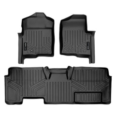 SMARTLINER Custom Fit for 2009-2010 Ford F-150 SuperCab Non Flow-Through Center Console - Smartliner USA