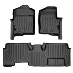 SMARTLINER Custom Fit for 2009-2010 Ford F-150 SuperCab with Flow-Through Center Console - Smartliner USA