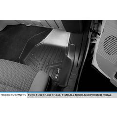 SMARTLINER Custom Fit for 2011-2012 F-250/F-350/F-450 Super Duty Crew Cab with Depressed Drivers Side Pedal - Smartliner USA