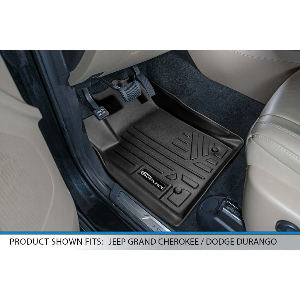 SMARTLINER Custom Fit Floor Liners For 2013-2016 Jeep Grand Cherokee (without 2nd Row Center Console)