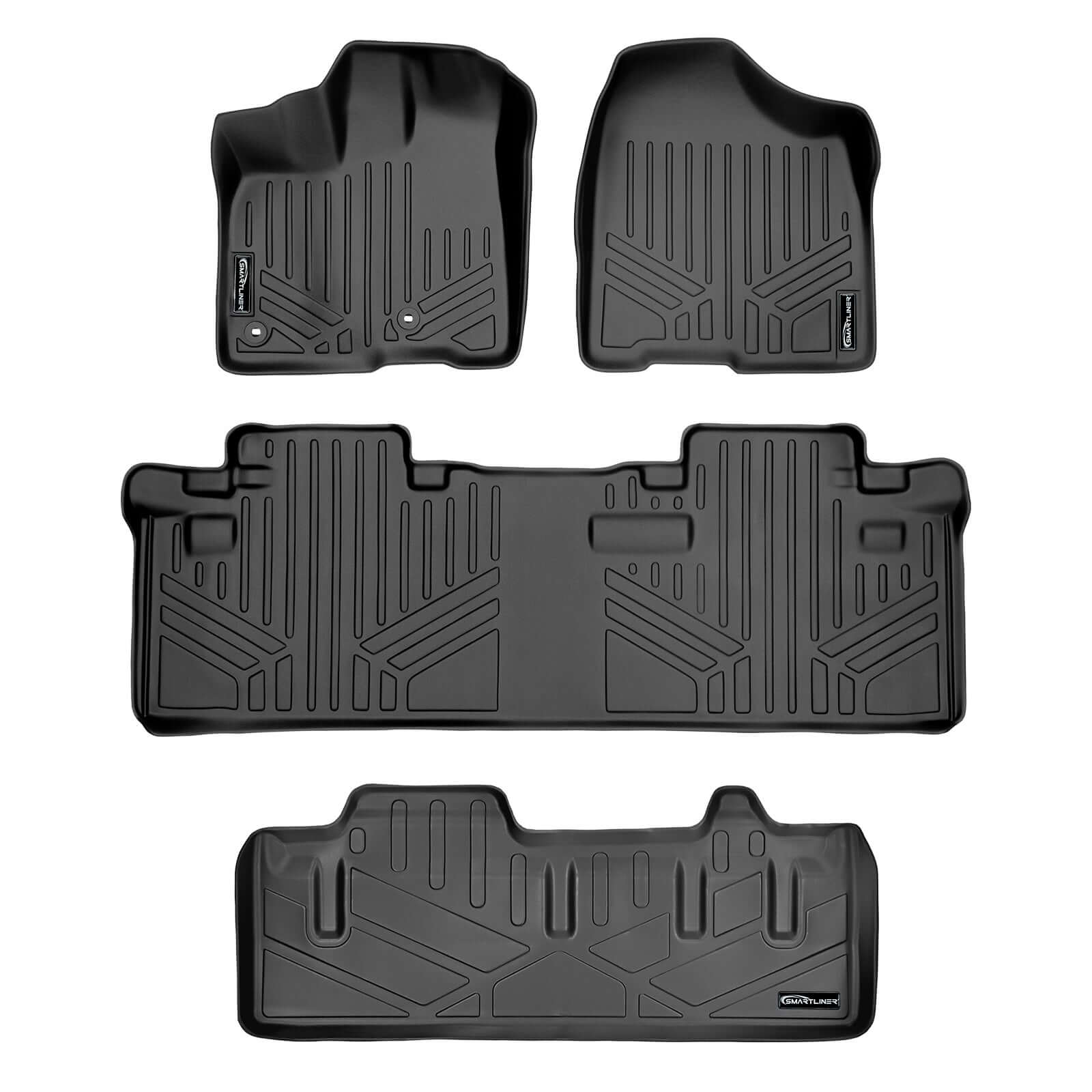 SMARTLINER Custom Fit for 2013-2020 Toyota Sienna (8 Passenger Model) - Smartliner USA