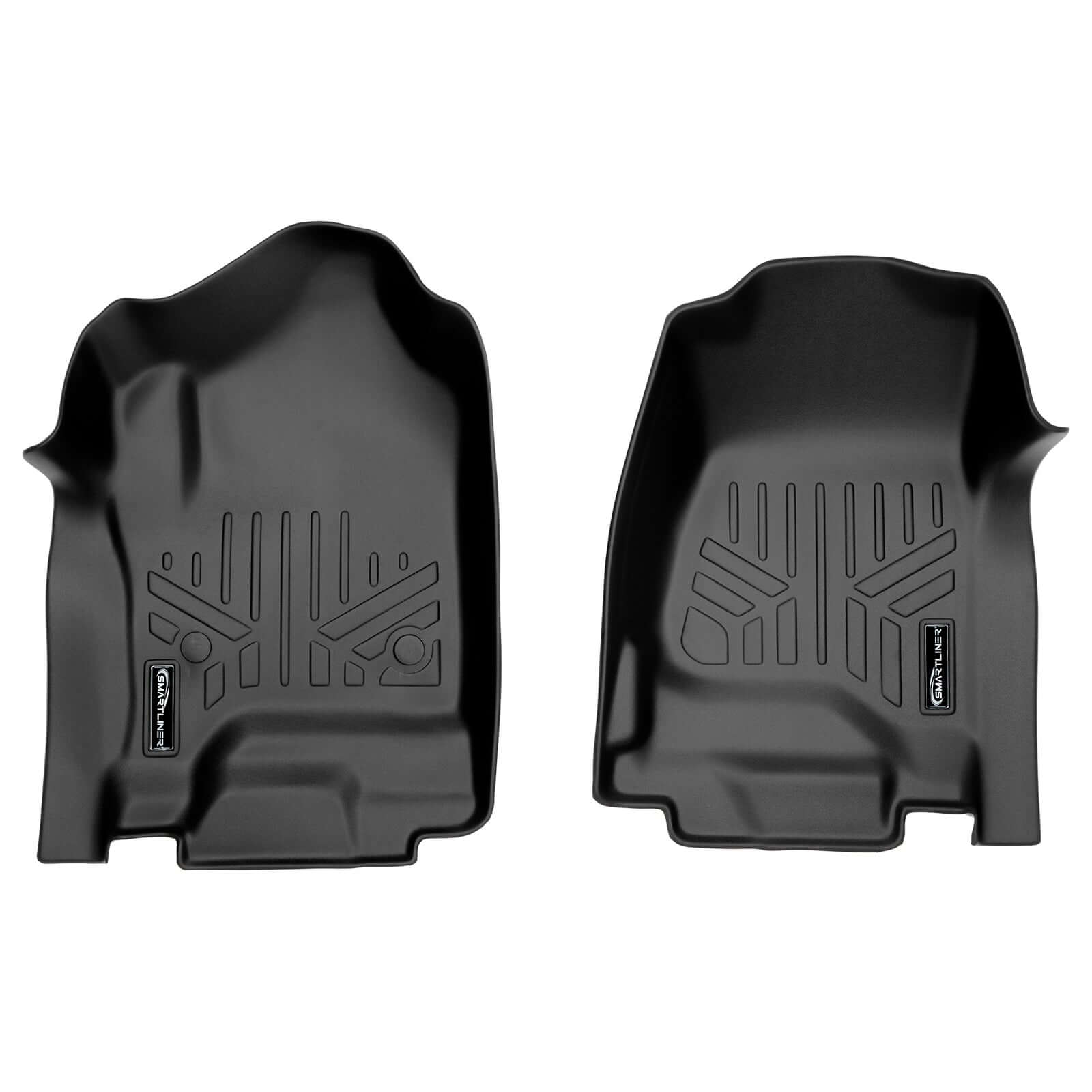 SMARTLINER Custom Fit Floor Liners For Crew Cab 2014-2018 Silverado/Sierra 1500 - 2015-2021 2500/3500 HD