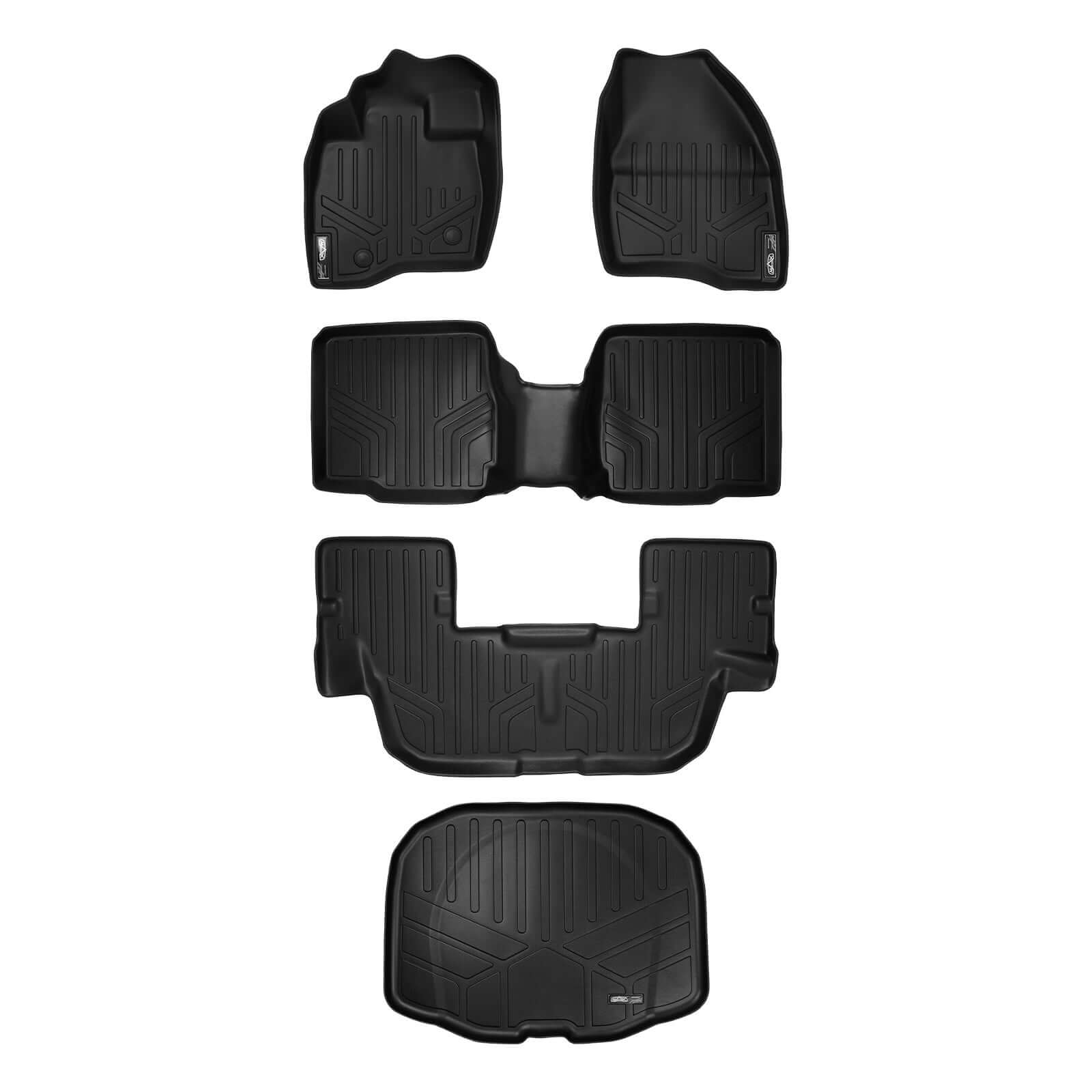 SMARTLINER Custom Fit for 2015-2016 Ford Explorer with 2nd Row Center Console - Smartliner USA