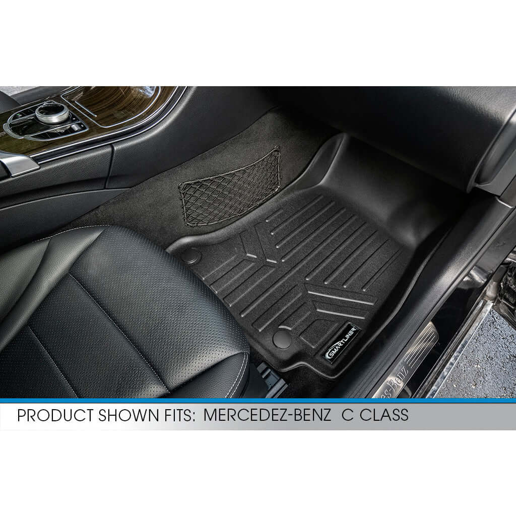 SMARTLINER Custom Fit Floor Liners For 2015-2021 Mercedes Benz C Class Sedan (No Hybrid Models)