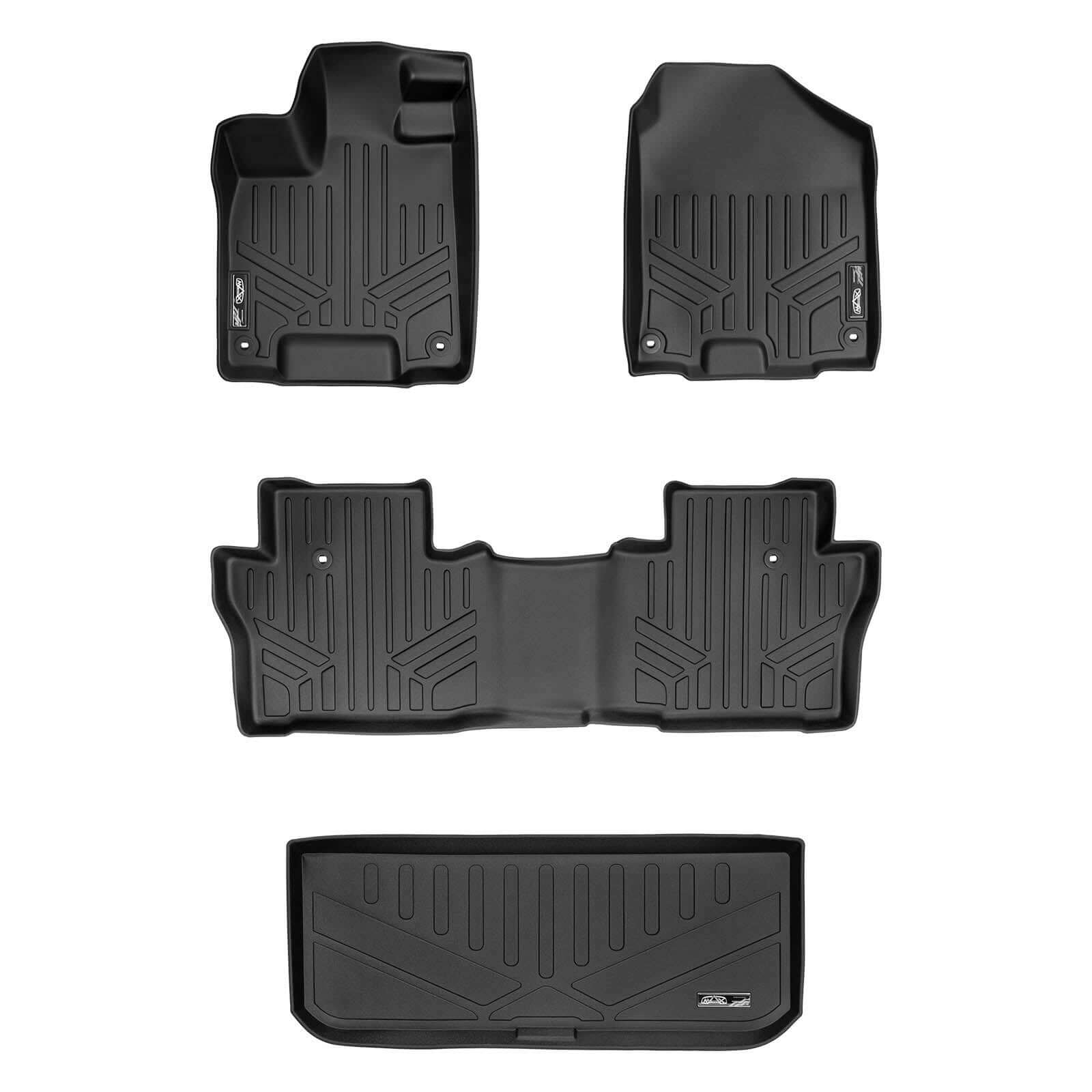 SMARTLINER Custom Fit for 2016-2020 Honda Pilot (8 Passenger Model) - Smartliner USA