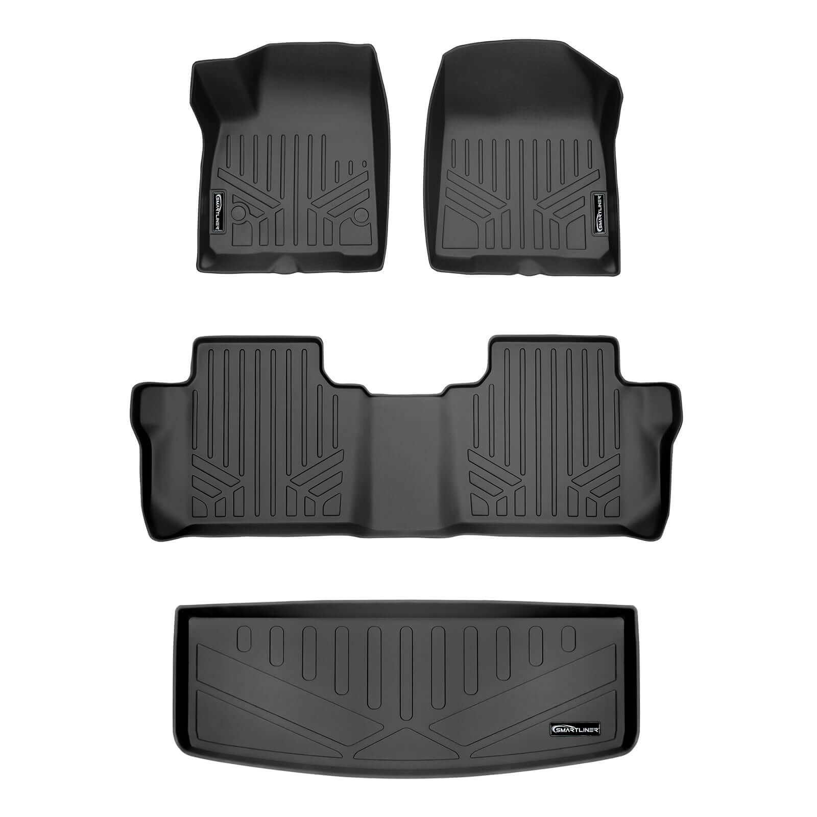 SMARTLINER Custom Fit Floor Liners For 2017-2023 GMC Acadia (7 Passenger)