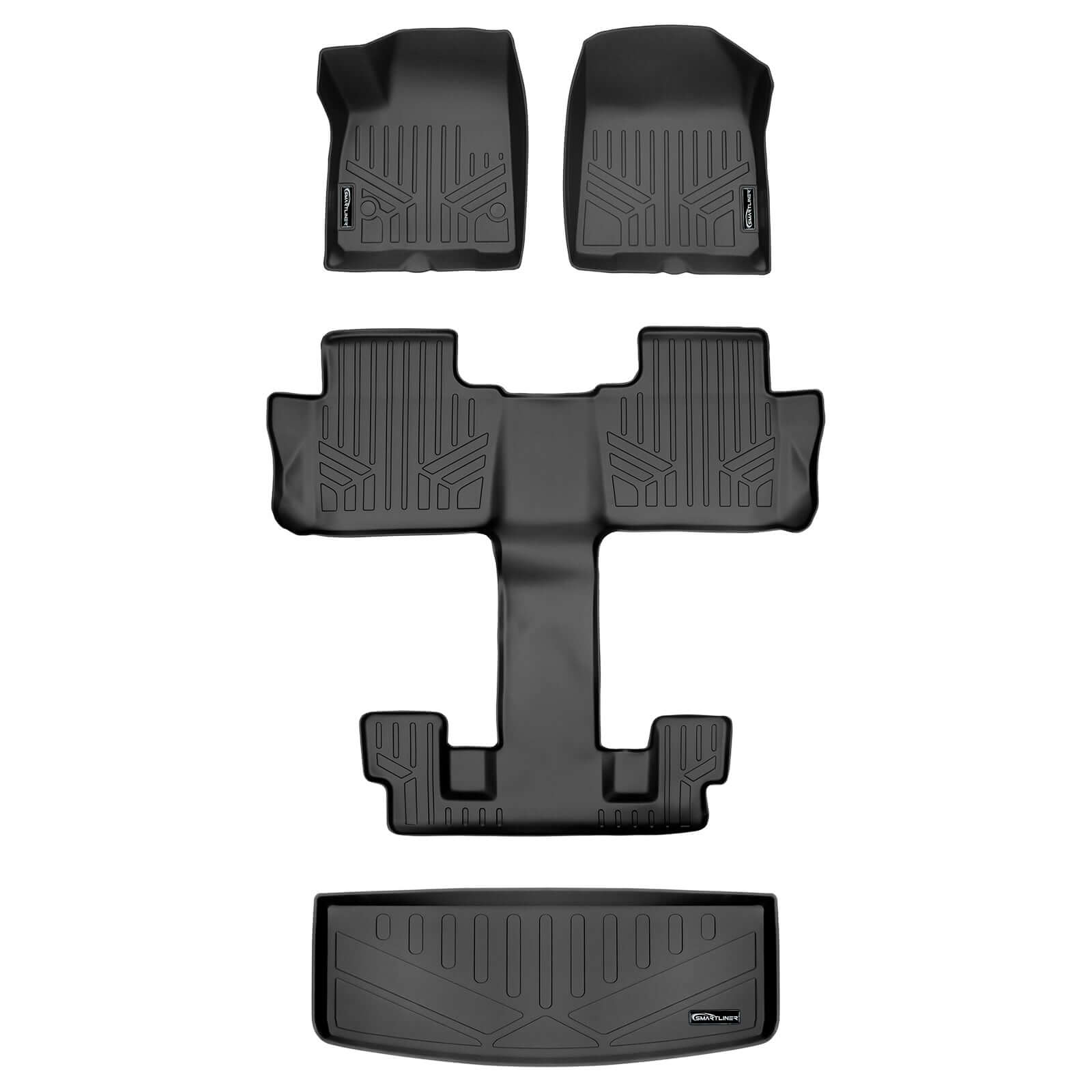 SMARTLINER Custom Fit for 2017-2020 GMC Acadia with 2nd Row Bucket Seats - Smartliner USA