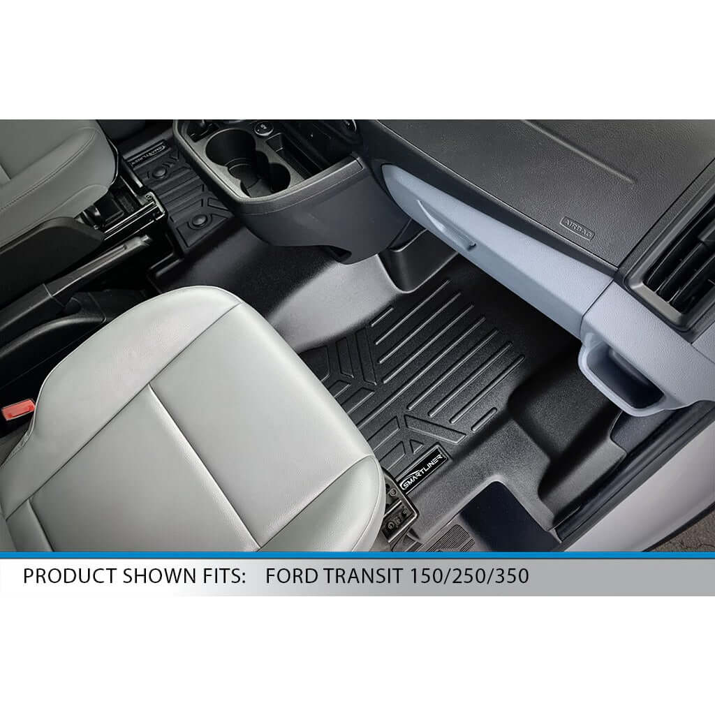 SMARTLINER Custom Fit Floor Liners For 2015-2019 Ford Transit 150/250/350 (No Transit Connect)