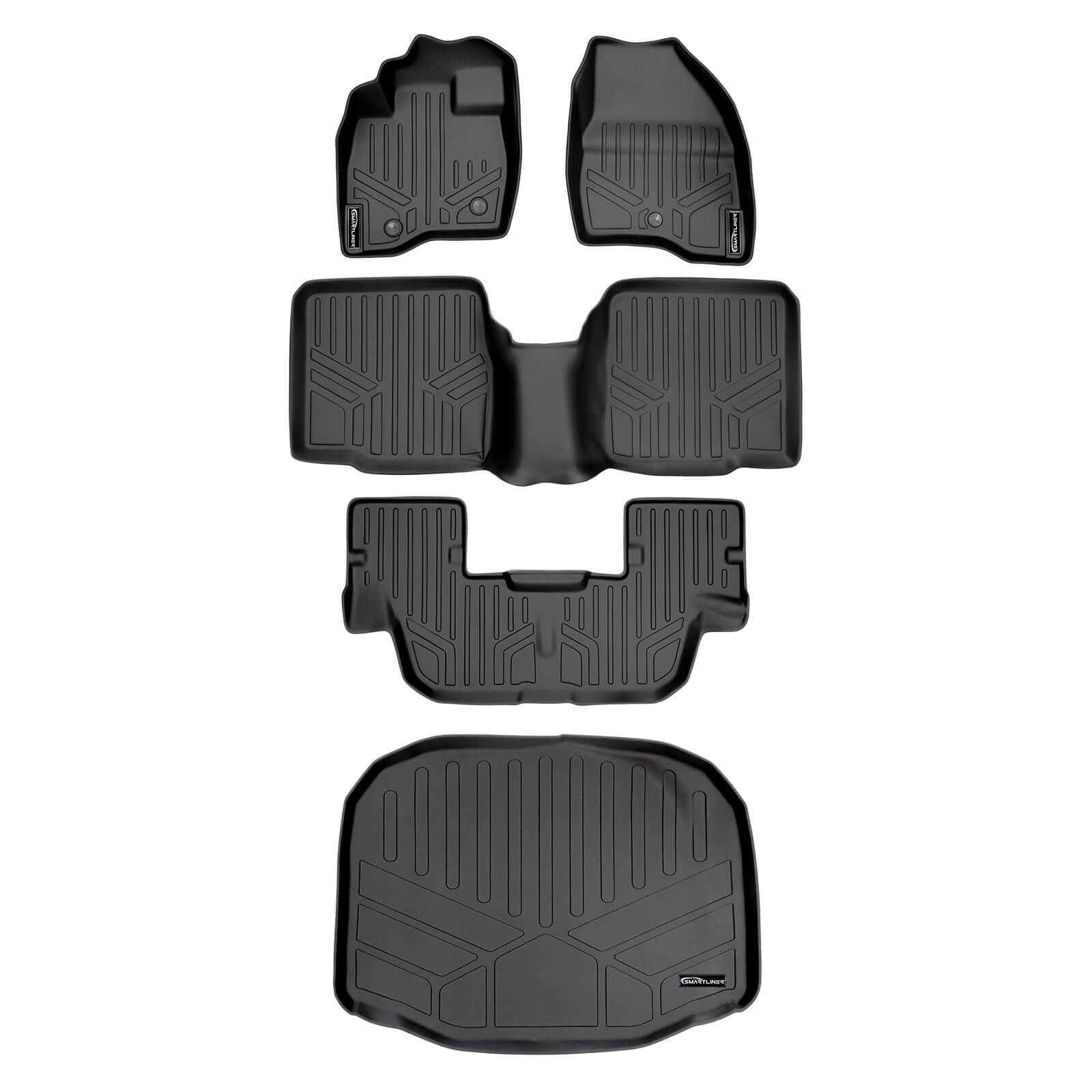 SMARTLINER Custom Fit for 2017-2019 Ford Explorer (without 2nd Row Center Console) - Smartliner USA