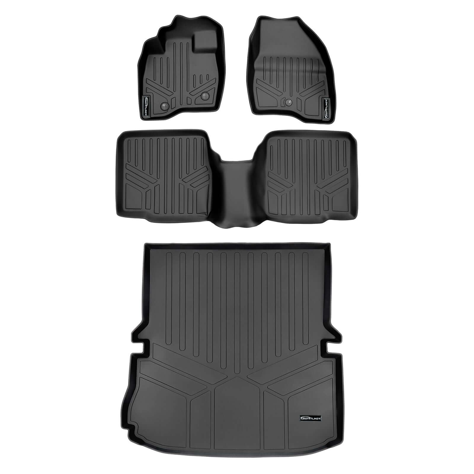 SMARTLINER Custom Fit for 2017-2019 Ford Explorer without 2nd Row Center Console - Smartliner USA