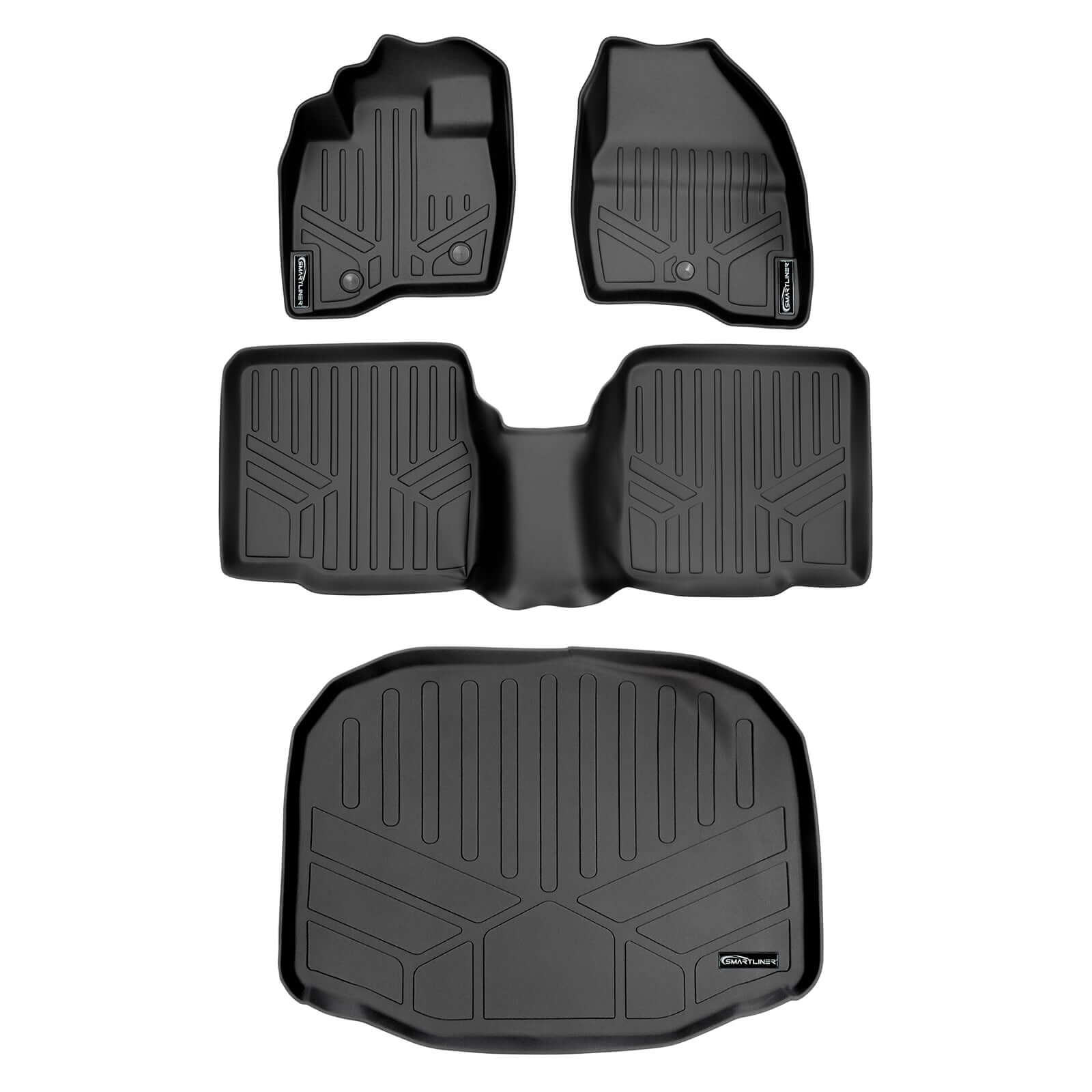 SMARTLINER Custom Fit for 2017-2019 Ford Explorer without 2nd Row Center Console - Smartliner USA