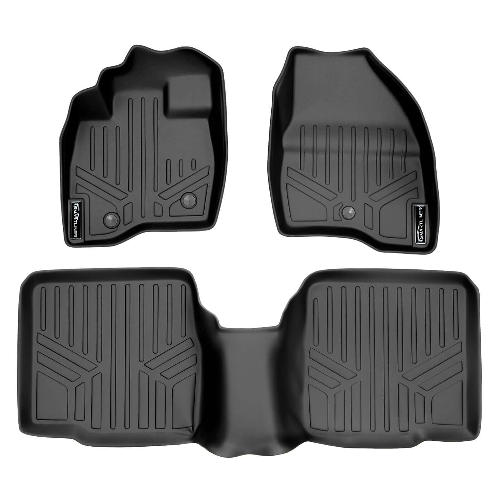 SMARTLINER Custom Fit for 2017-2019 Ford Explorer without 2nd Row Center Console - Smartliner USA