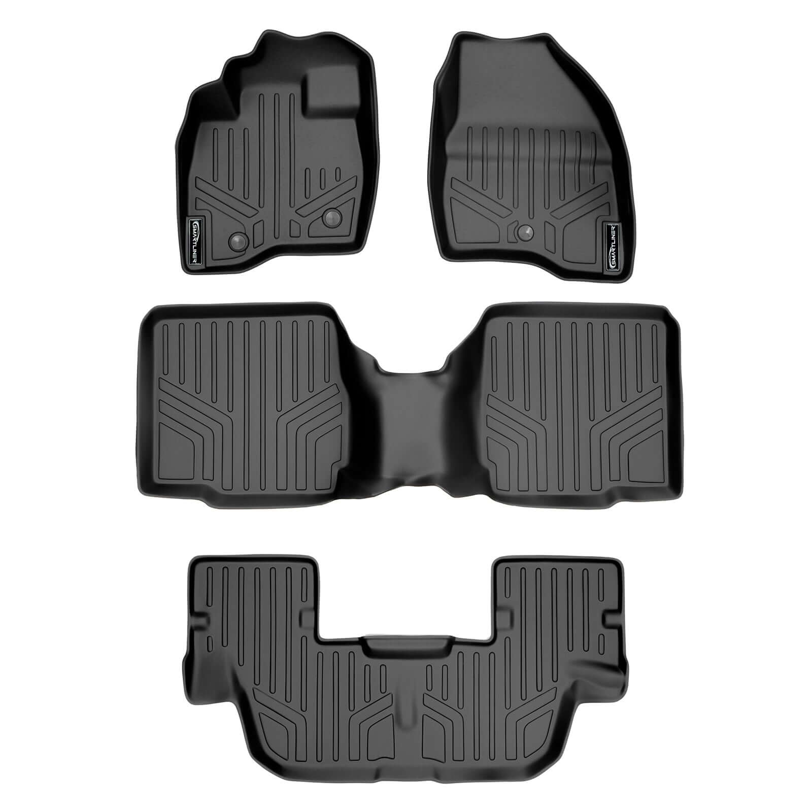 SMARTLINER Custom Fit for 2017-2019 Ford Explorer with 2nd Row Center Console - Smartliner USA