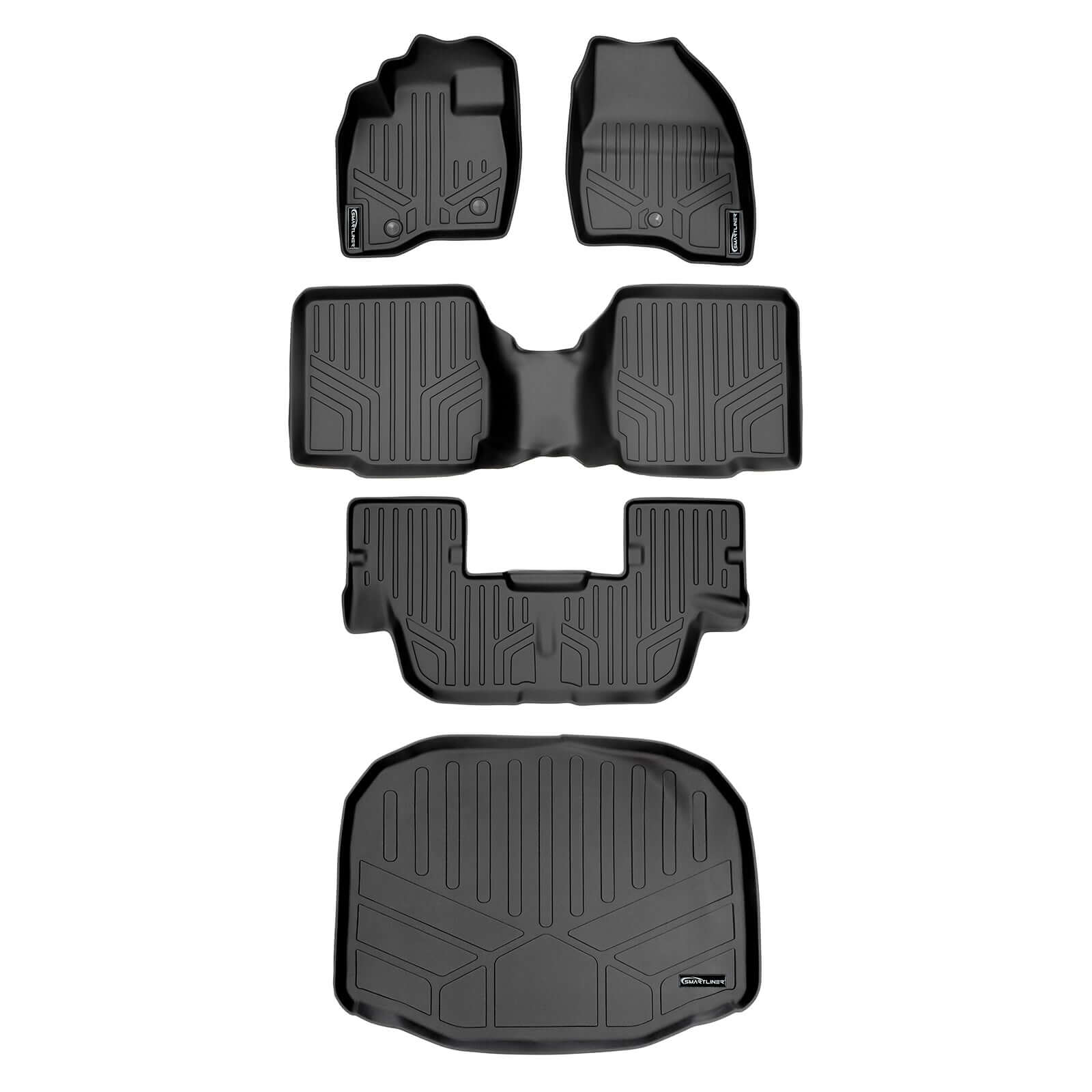 SMARTLINER Custom Fit for 2017-2019 Ford Explorer with 2nd Row Center Console - Smartliner USA