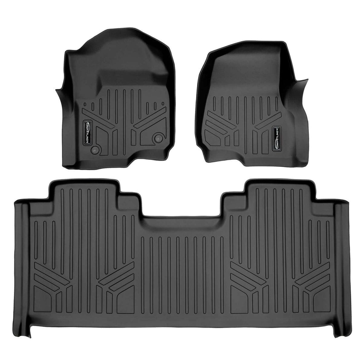 SMARTLINER Custom Fit Floor Liners For 2017-2024 Ford F-250/F-350 SuperCab with 1st Row Bucket Seats