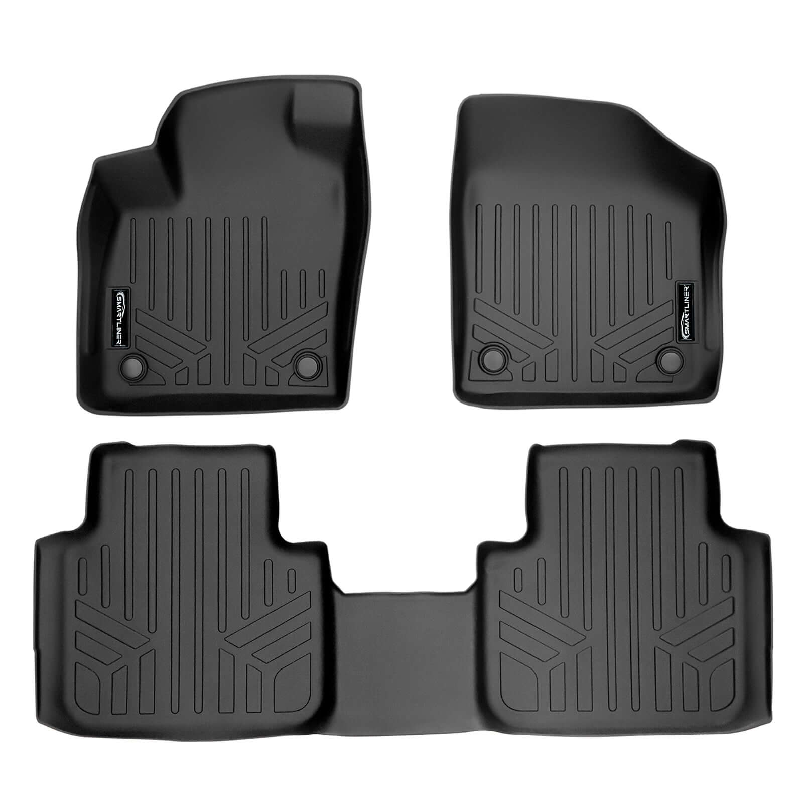 SMARTLINER Custom Fit Floor Liners For 2018-2024 Atlas (with 2nd Row Bench Seat)