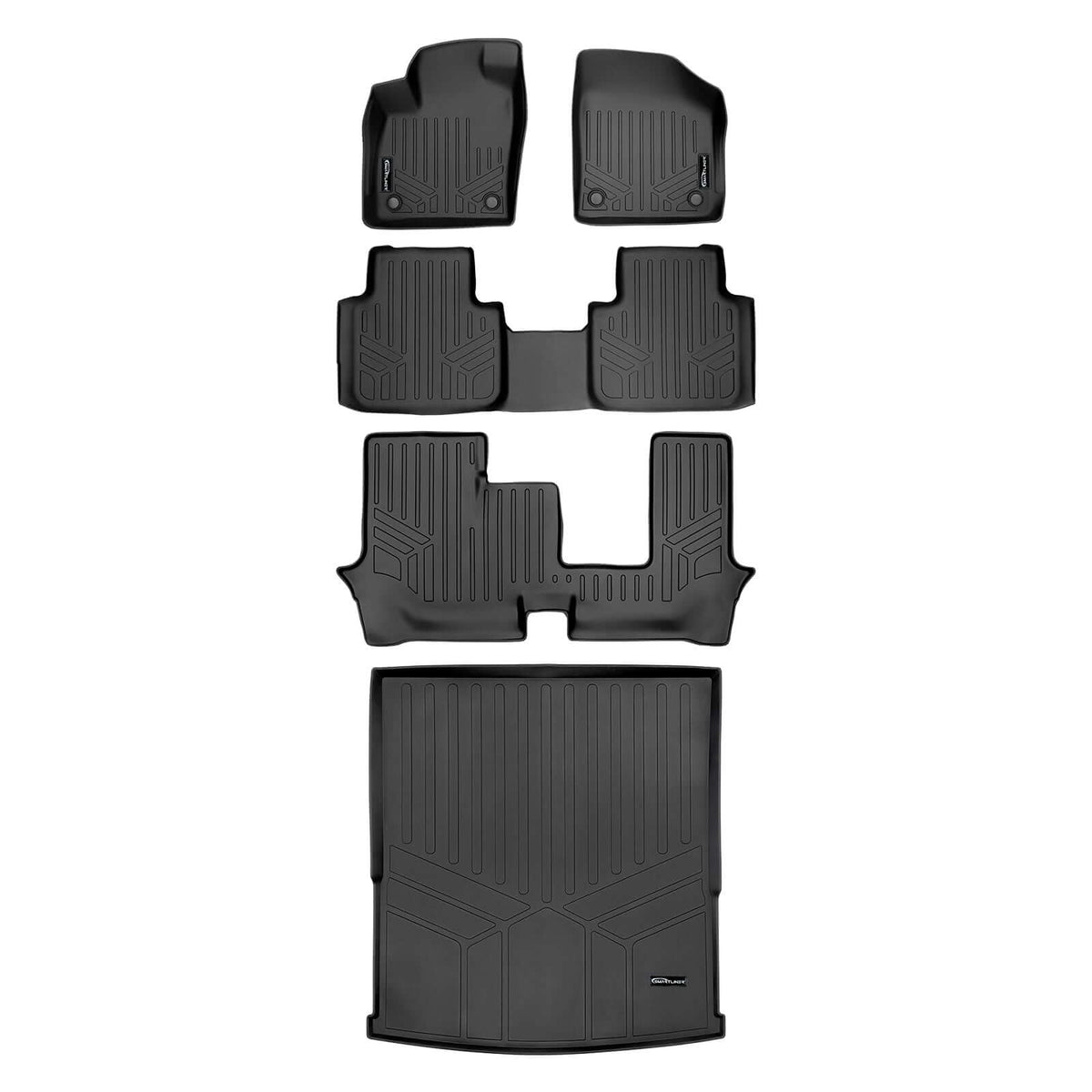 SMARTLINER Custom Fit Floor Liners For 2018-2024 Atlas (with 2nd Row Bench Seat)