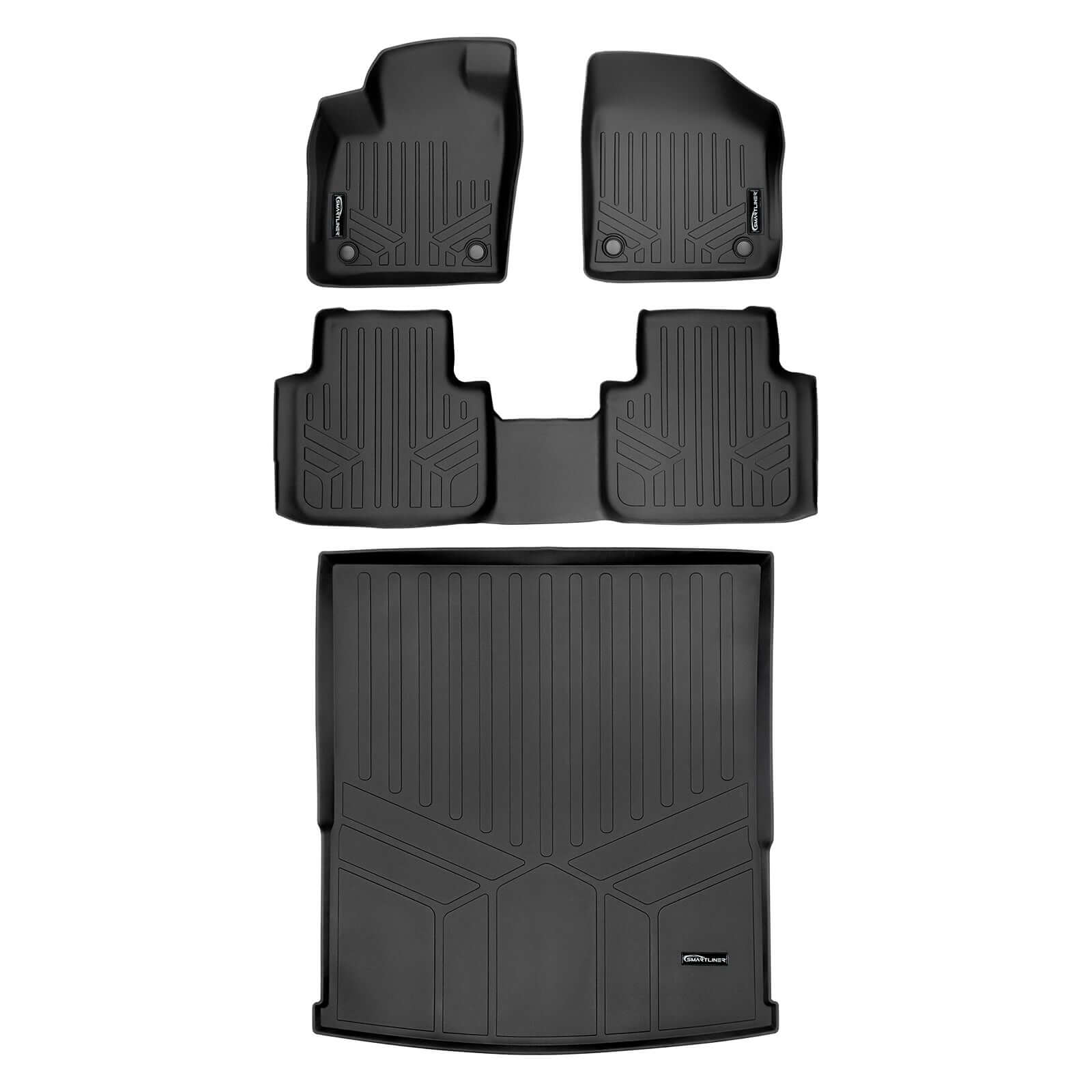 SMARTLINER Custom Fit Floor Liners For 2018-2024 Atlas (with 2nd Row Bench Seat)