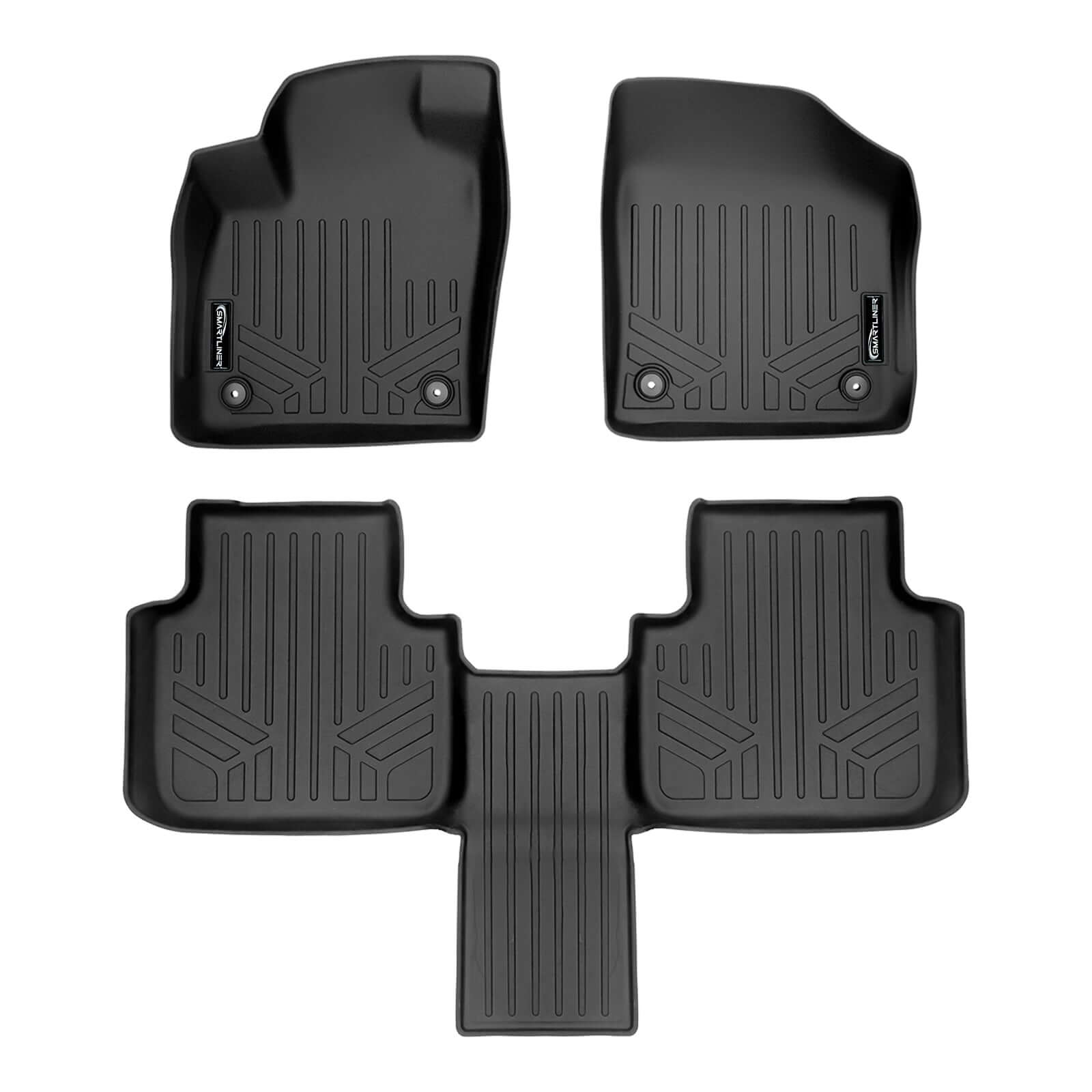 SMARTLINER Custom Fit Floor Liners For 2018-2024 Atlas (with 2nd Row Bucket Seats)