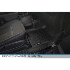 SMARTLINER Custom Fit Floor Liners For 2017-2024 Nissan Titan Crew Cab with 1st Row Bench Seat No Underseat ToolBox and OTH Coverage