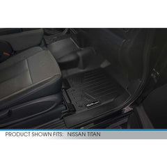 SMARTLINER Custom Fit Floor Liners For 2017-2024 Nissan Titan Crew Cab with 1st Row Bench Seat With Under-Seat Storage