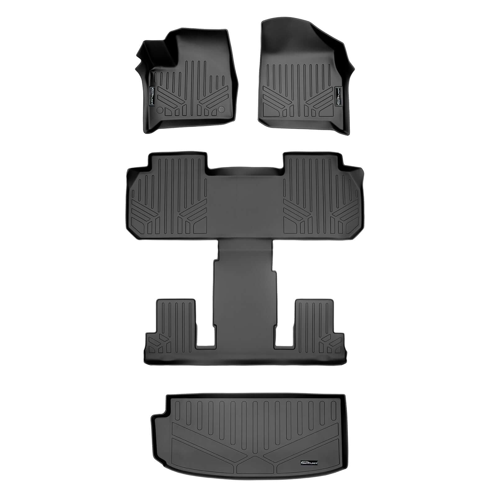 SMARTLINER Custom Fit for 2018-2020 Chevrolet Traverse with 2nd Row Bucket Seats - Smartliner USA