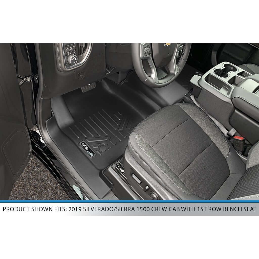 SMARTLINER Custom Fit for 2019-2020 Silverado/Sierra 1500/2500/3500 Crew Cab with 1st Row Bench Seat - Smartliner USA