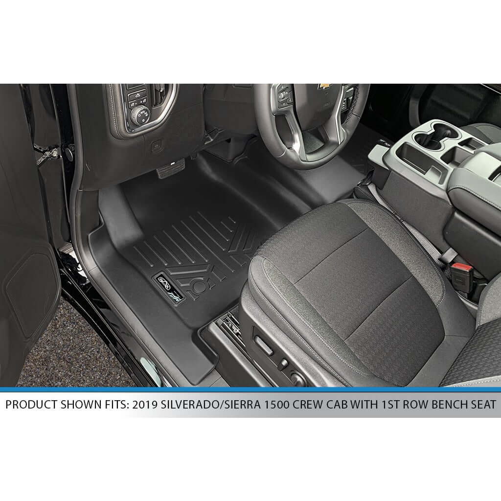 SMARTLINER Custom Fit for 2019-2020 Silverado/Sierra 1500 Double Cab with 1st Row Bench Seat - Smartliner USA