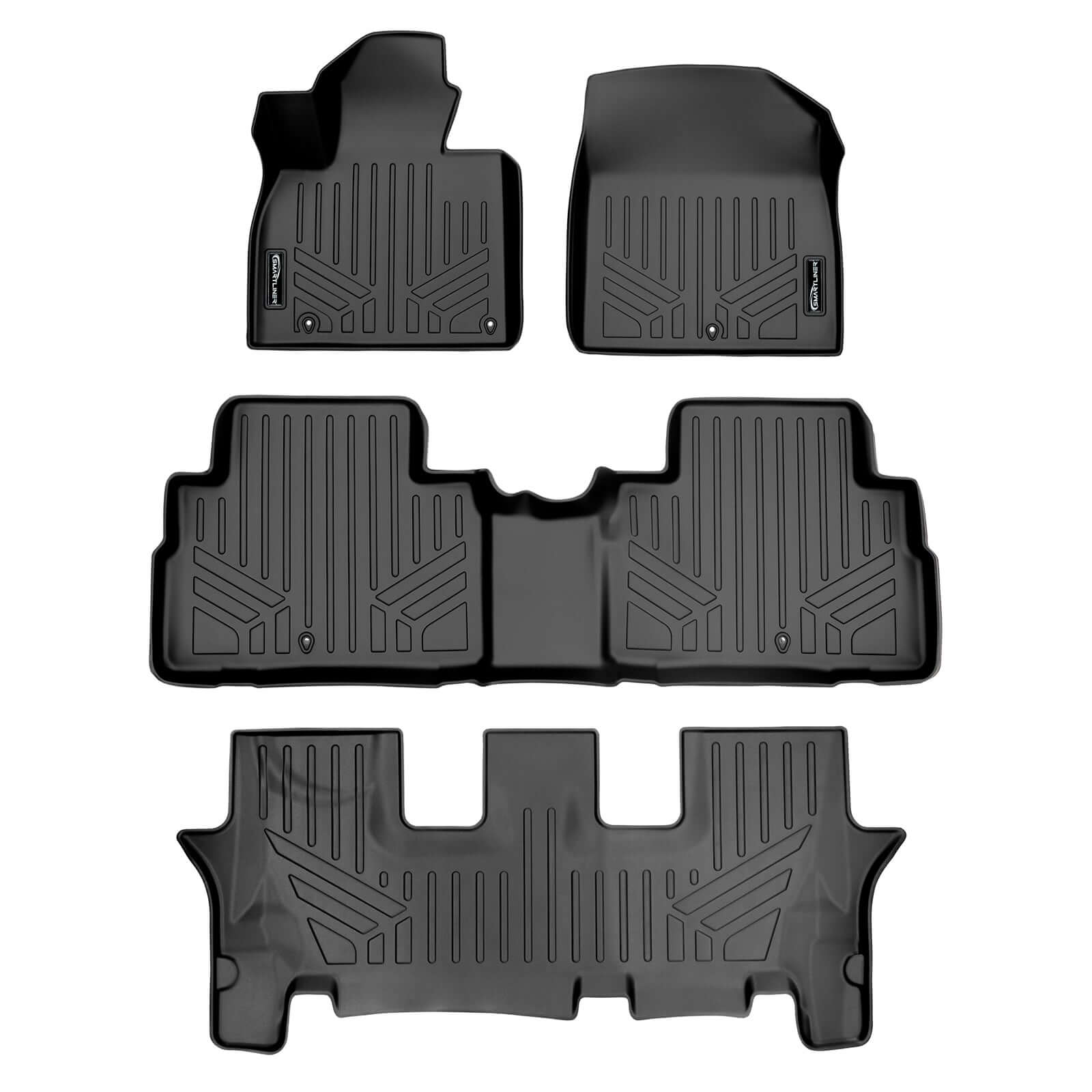 SMARTLINER Custom Fit for 2020 Kia Telluride with 2nd Row Bench Seat - Smartliner USA