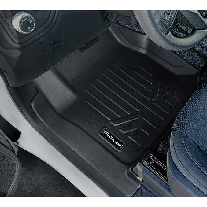 SMARTLINER Custom Fit Floor Liners For 2019-2024 Chevrolet Silverado 1500 Regular Cab (Without 1st Row Hump Coverage)