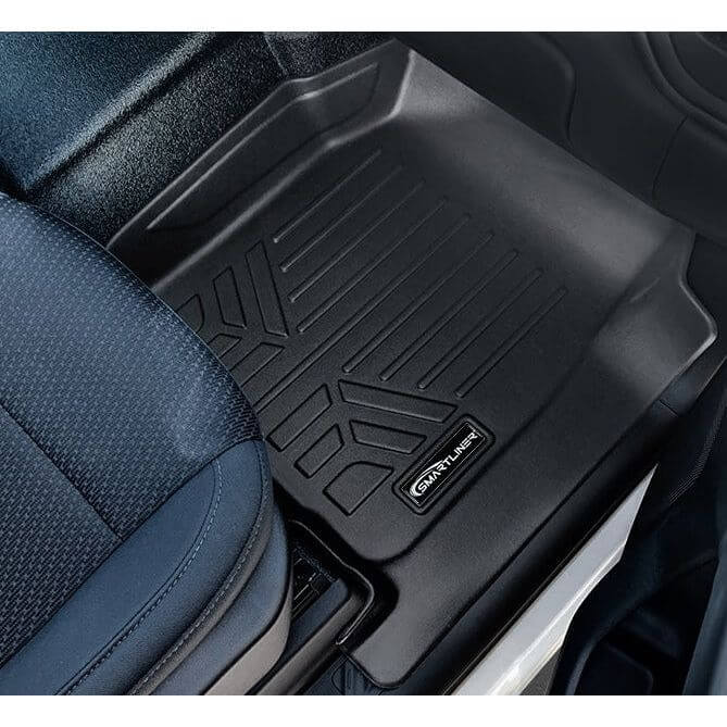 SMARTLINER Custom Fit Floor Liners For 2019-2024 Chevrolet Silverado 1500 Regular Cab (Without 1st Row Hump Coverage)