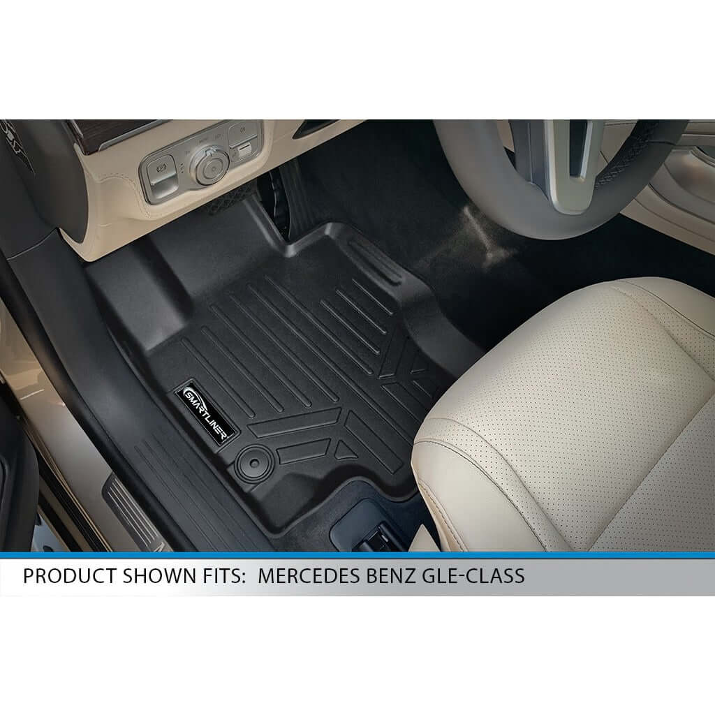 SMARTLINER Custom Fit Floor Liners For 2020-2024 Mercedes-Benz GLS-Class 6 Passenger With 2nd Row Bucket Seats