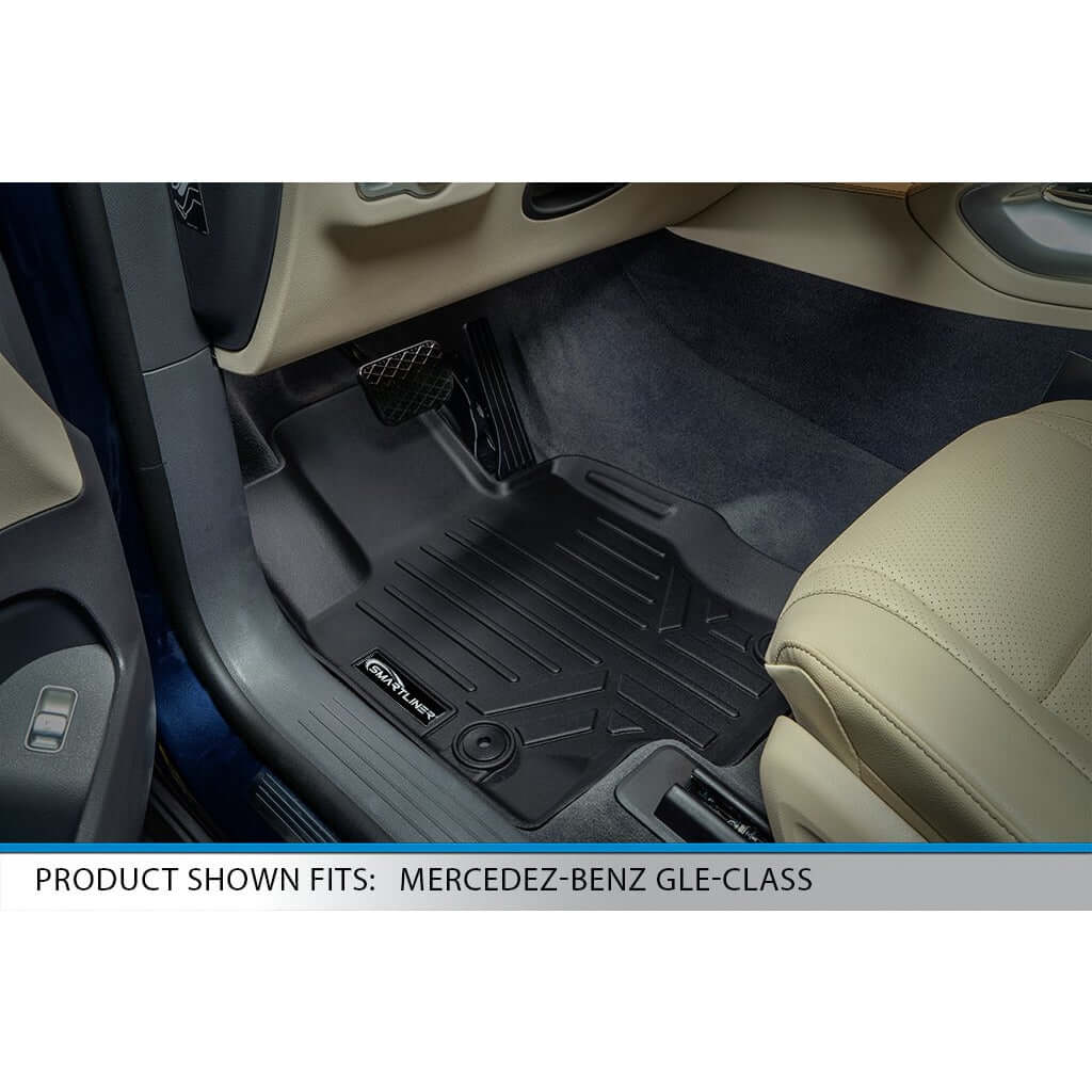 SMARTLINER Custom Fit Floor Liners For 2020-2024 Mercedes-Benz GLS-Class 7 Passenger With 2nd Row Bench Seat