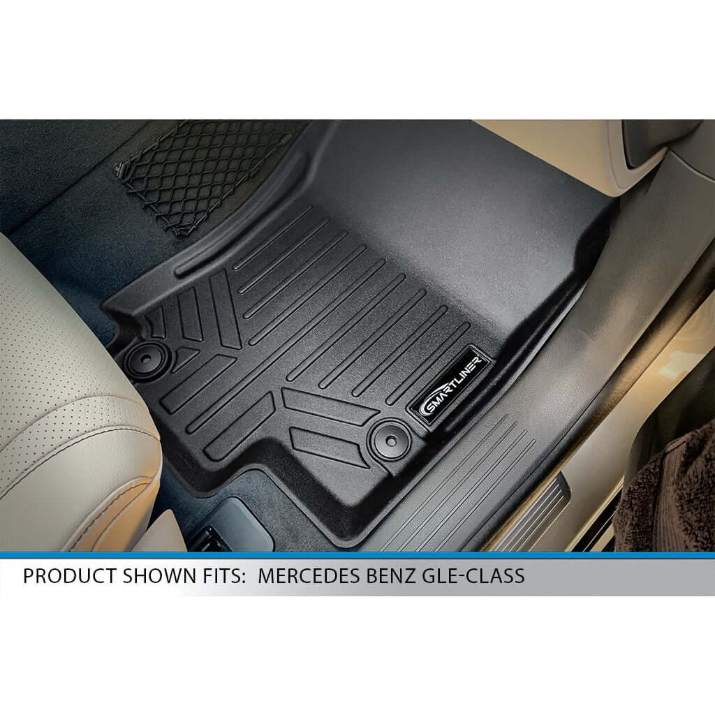 SMARTLINER Custom Fit Floor Liners For 2020-2024 Mercedes-Benz GLS-Class 7 Passenger With 2nd Row Bench Seat