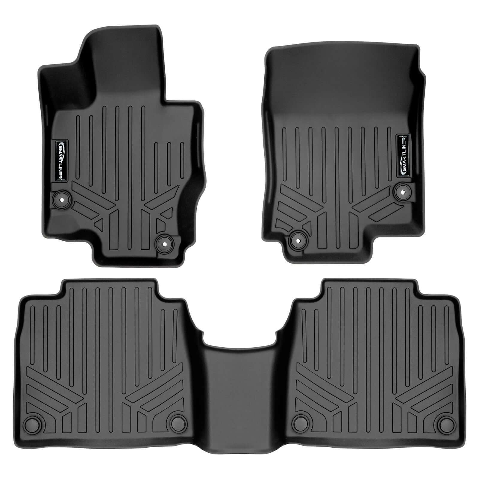 SMARTLINER Custom Fit Floor Liners For 2020-2024 Mercedes-Benz GLS-Class 7 Passenger With 2nd Row Bench Seat