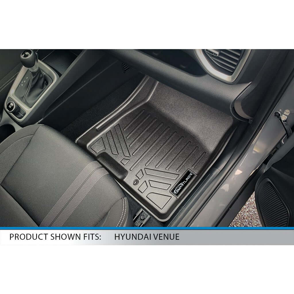 SMARTLINER Custom Fit Floor Liners For 2020-2025 Hyundai Venue (Upper Cargo Position)