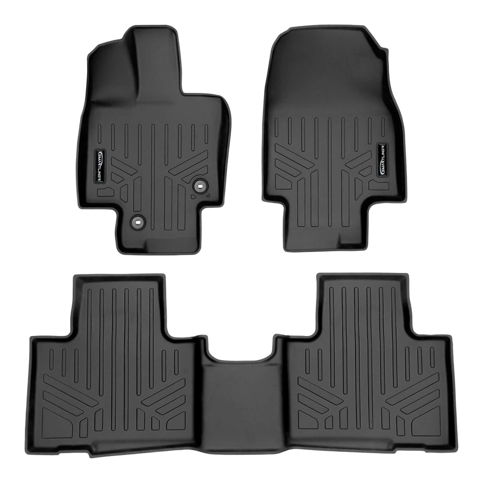 SMARTLINER Custom Fit Floor Liners For 2020-2024 Toyota Highlander (Fits models without Subwoofer)