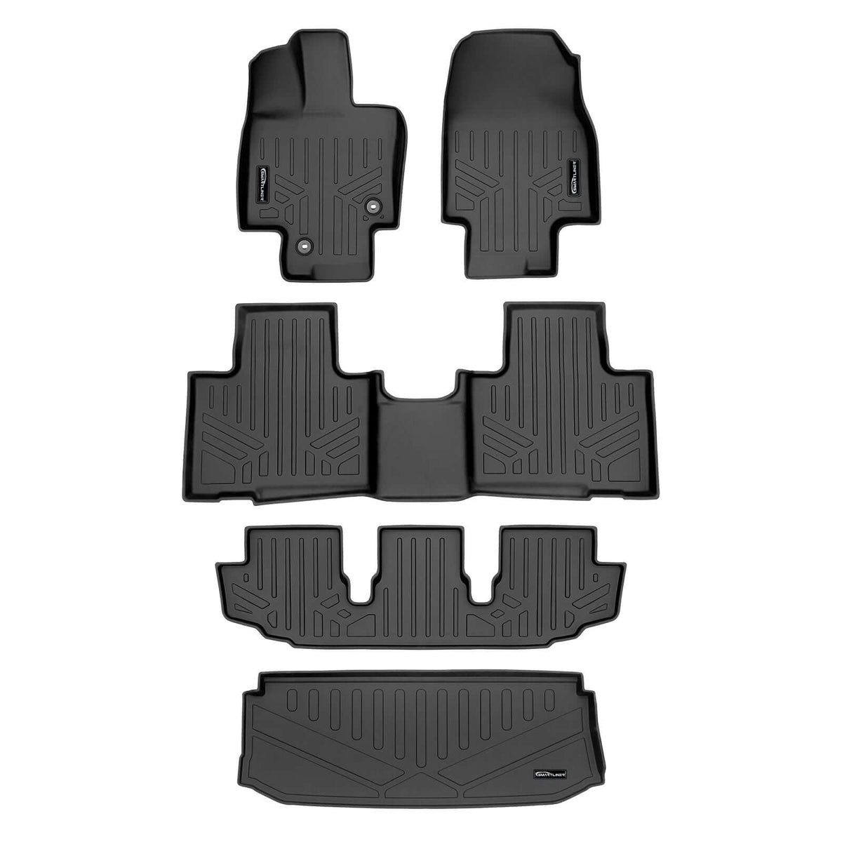 SMARTLINER Custom Fit Floor Liners For 2020-2024 Toyota Highlander (with Subwoofer)