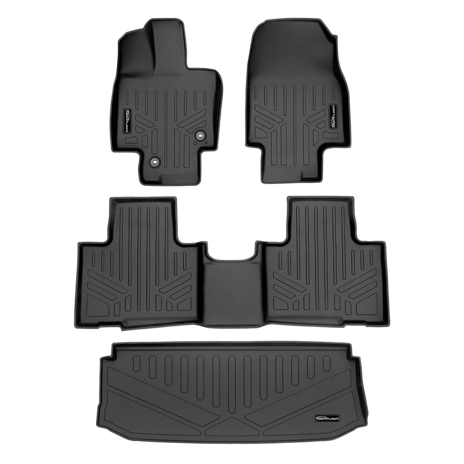 SMARTLINER Custom Fit Floor Liners For 2020-2024 Toyota Highlander (with Subwoofer)